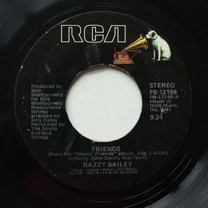 Razzy Bailey - Friends / Anywhere There's A Jukebox 45 rpm Vinyl 7" Single